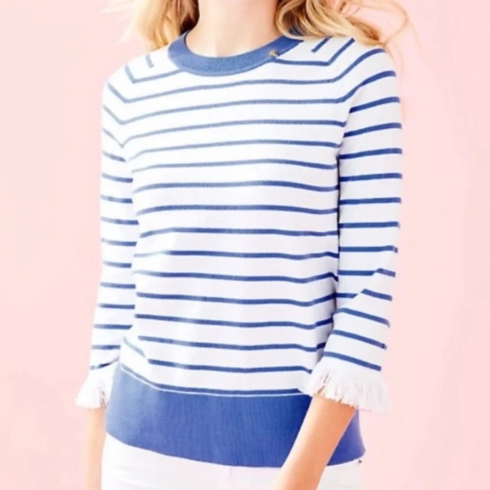 Lilly Pulitzer Dasha Cotton Sweater EUC